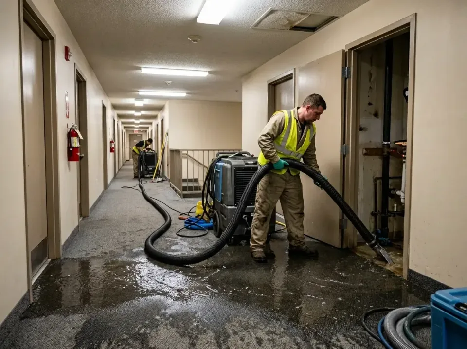 multi-unit-apartment-hallway-f-005 — frequently asked questions, Emergency Burst Pipe Water Extraction & Removal in Cross La…